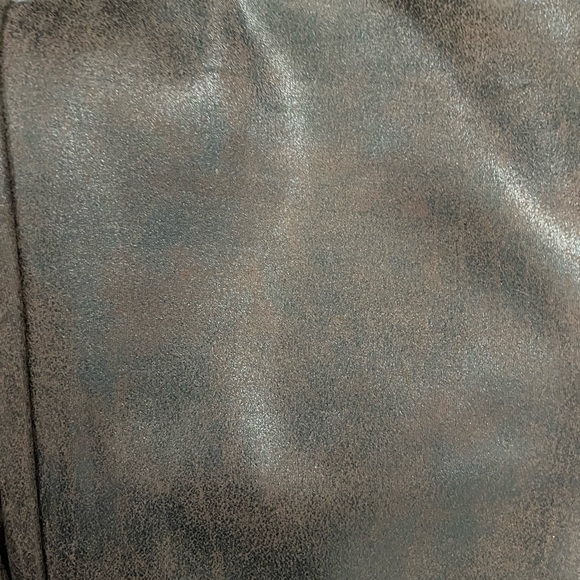 NWT Max Studio Faux Brown Leather Leggings, Size Medium - Picture 8 of 9